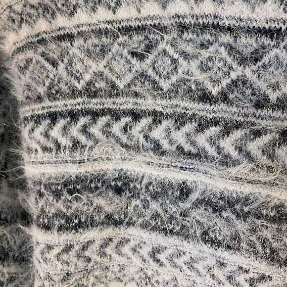 Springfield Knitwear Icy Blue Fuzzy Soft Sparkly Sweater Med - Picture 11 of 16